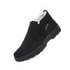 Men's Plus Size Warm High-Top Cotton Shoes - Winter Velvet-Lined Thickened Elderly Dad Shoes
