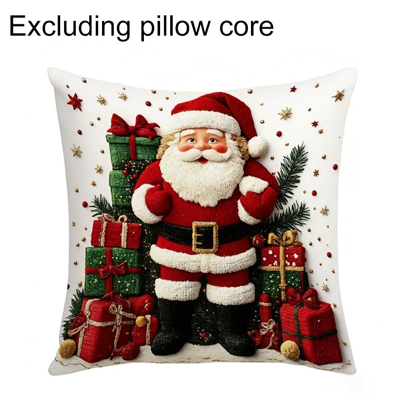 1/4 наволочка 2D плоская печать 18x18 дюймов модная классическая новая рождественская атмосфера 1PCS