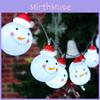 Festive Snowman Led String Lights 10/20 Leds For Whimsical Holiday And Party Dcor