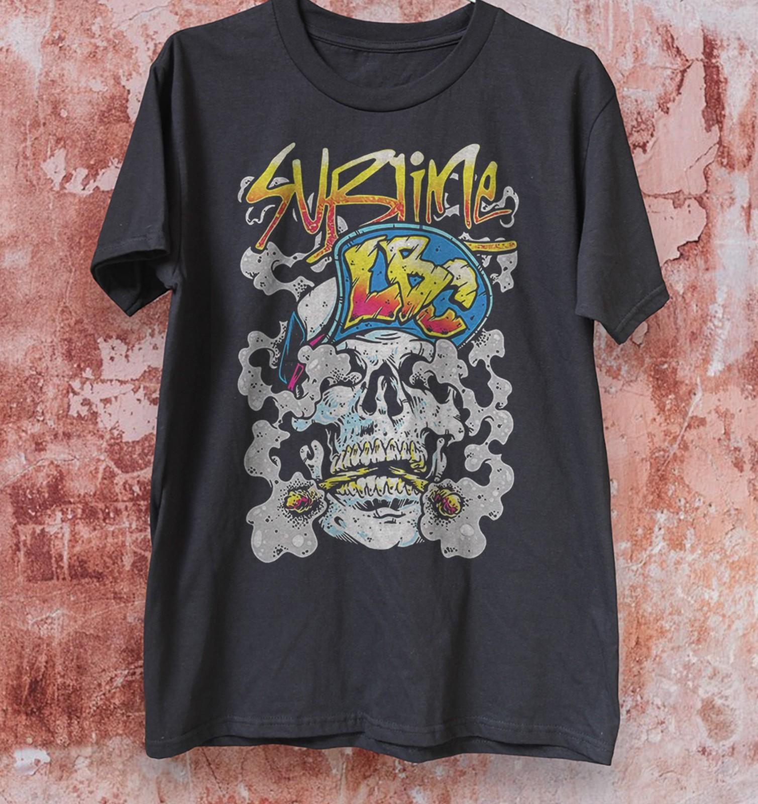 Sublime LBC Skull Black Unisex T-shirt Size S-5XL L