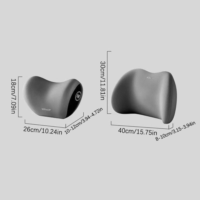 Car Headrest/Lumbar Support Car Neck Pillow Waist Cushion Driver Seat Backrest Car Cushion Driving Lumbar Support Waist Support