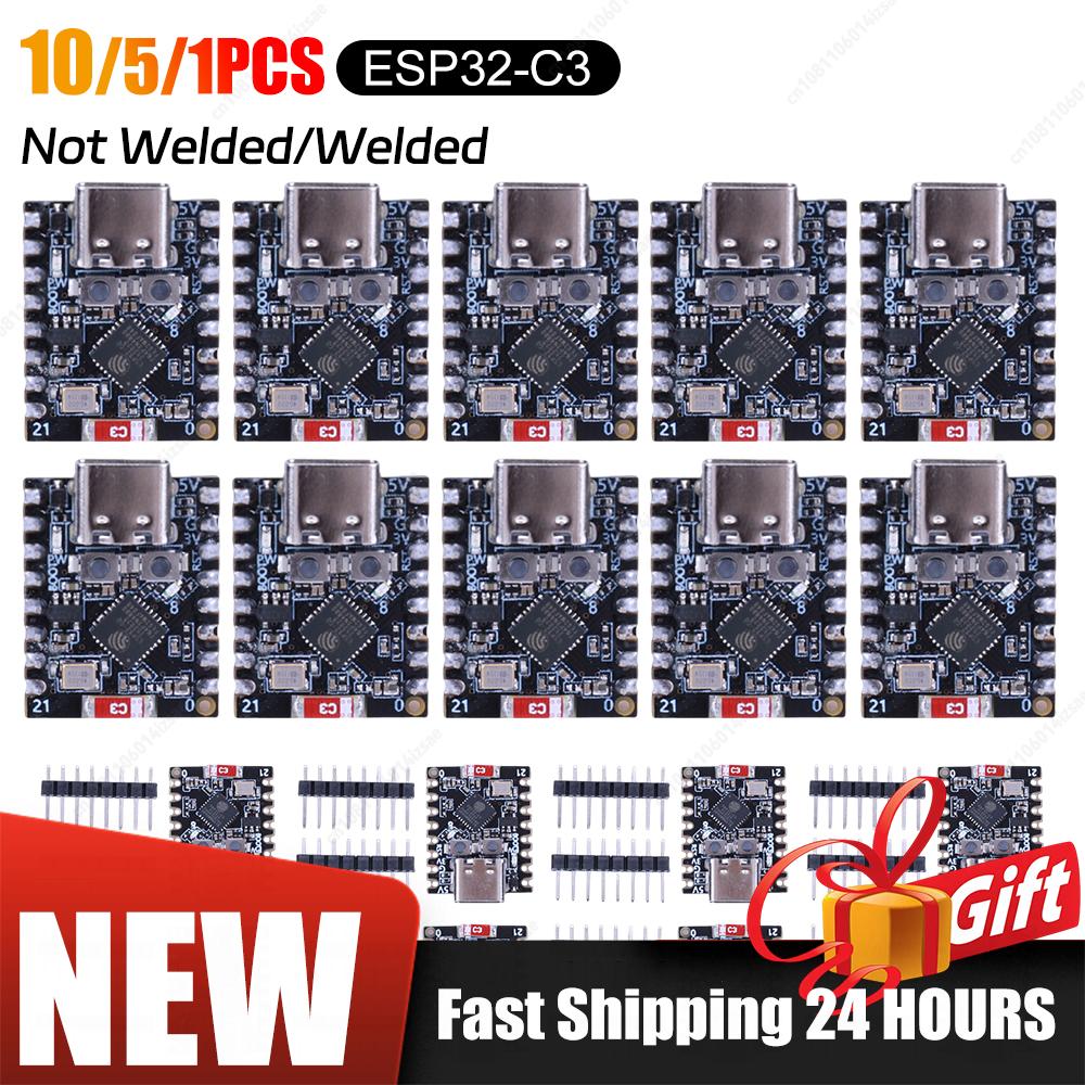 10-1PCS ESP32-C3 SuperMini WiFi Bluetooth Board ESP32 C3 Development Board IOT Board for Arduino Ultra-Low Power Consumption