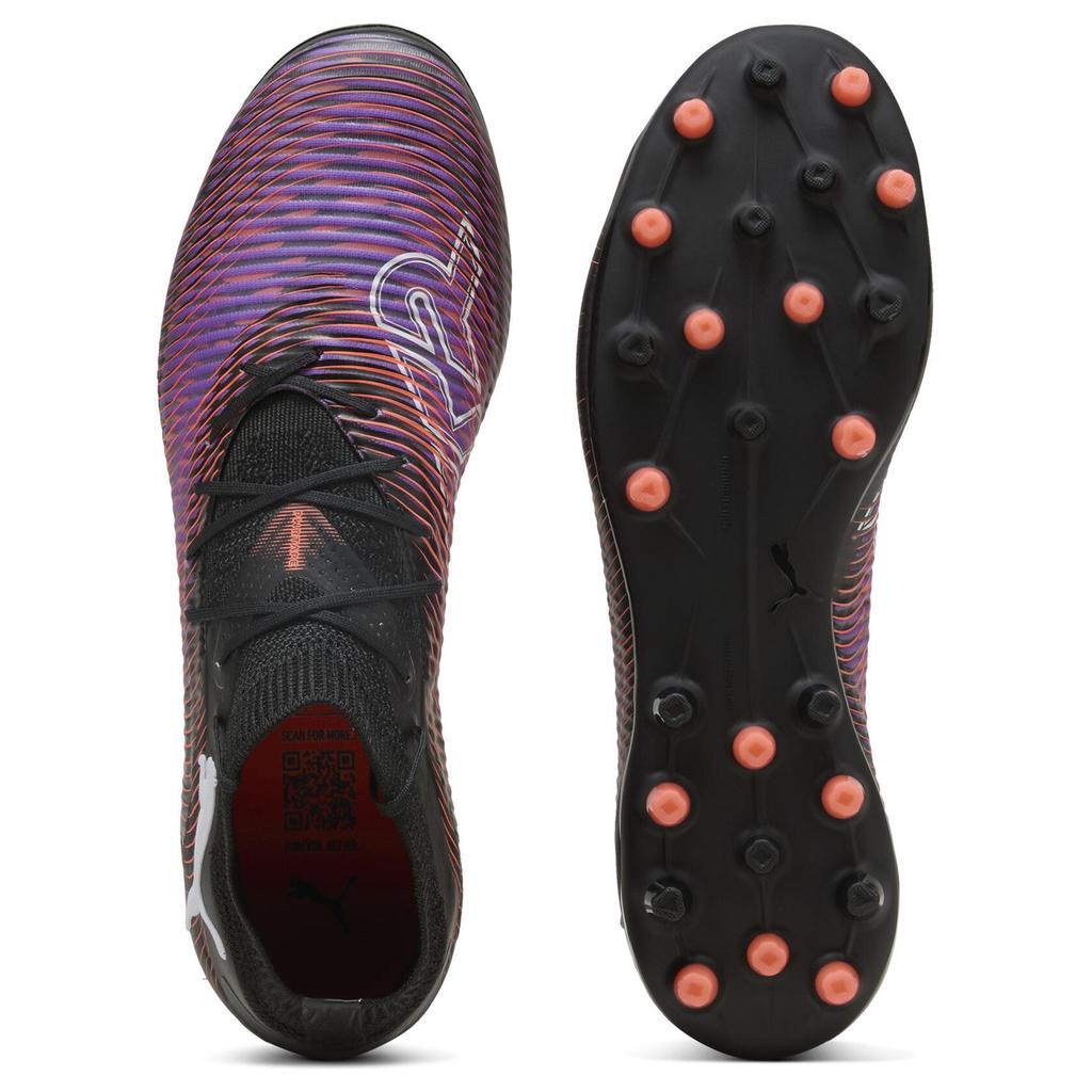 Puma Future 8 Pro Comfortable Versatile Mg Soccer Shoes Unisex Soccer Shoes Black White Red 108364-01