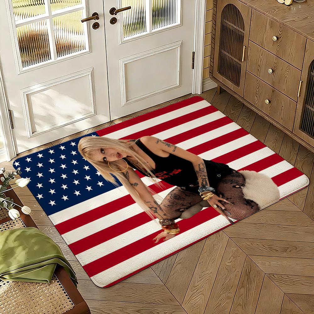 Singer M-Metrika Madre Fundadora Floor Mat Soft Thickened Non-Slip Bedroom Living Room Door Mat Home Decor Flannel Rugs