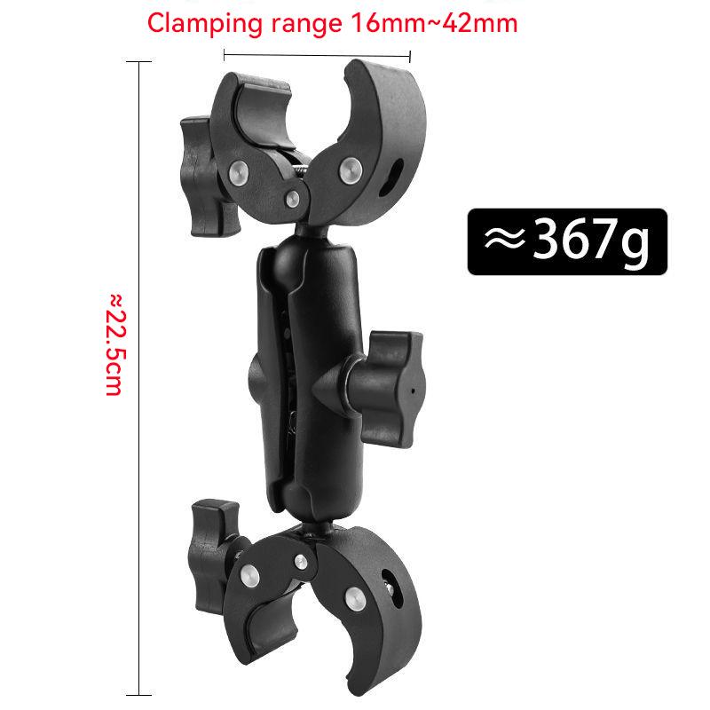 Double Clamp Camera Mount Clip Camera Crab Clamp Motorcycle Handlebar Clip Holder For Gopro Hero Insta360 DJI Camera Accessories