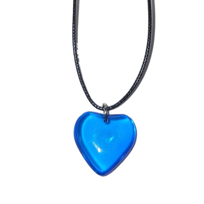 Fashion Trend Niche Sense Loves Pendant Collarbone Chain Temperament Simple Cold Wind Adjustable Black Rope Necklace