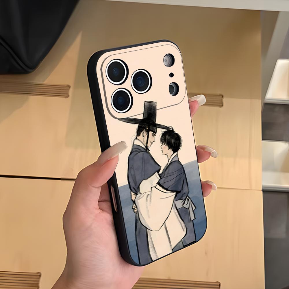 Painter The-w-Nights-Anime Phone Case For IPhone 17 Air 16 E Pro Max 15 14 13 Mini 12 Pro 11 Max Plus Black Soft Shell