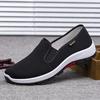 New Old Beijing Cloth Shoes Single Shoes Men's Breathable Soft Sole One Pedal Canvas Casual Dad Work Shoes