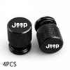 Car Wheel Tire Valve Caps Tyre Stem Covers Airdust Waterproof For Jeep Renegade Compass Wrangler Patriot Grand Cherokee Rubicon