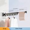 Folding Space Saver Hanger Wall-Mounted Foldable Aluminum Alloy Clothes Drying Rack for Balcony Bedroom Food Prep Area Living Room for Home