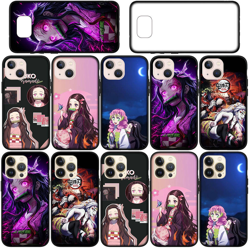 for Samsung Galaxy S25 S24 iPhone 17 16 15 Xiaomi Redmi Note 14 13 12 Plus Pro Max XR A37 A57 Case Nezuko Demon Slayer Daki Gyutaro OPPO Huawei Cover