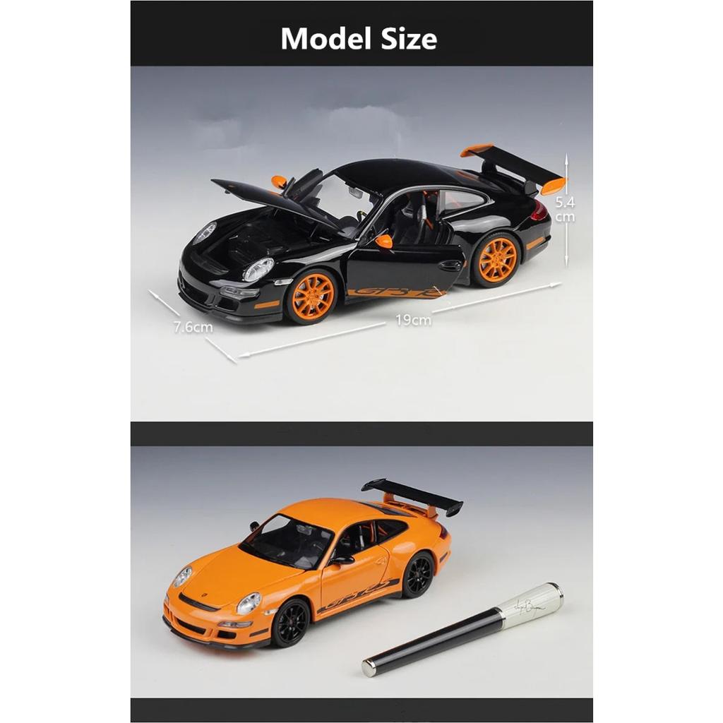 Welly 1/24 Porsche 911 GT3 RS Alloy Racing Car Model Diecast Metal Track Sports Car Vehicles Model High Simulation Kids Toy Gift