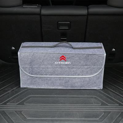 Car Trunk Storage Box Foldable Felt Car Organizer Stowing Tidying Box For C4 Picasso Xsara C5 Aircross Cactus C1 C2 C3