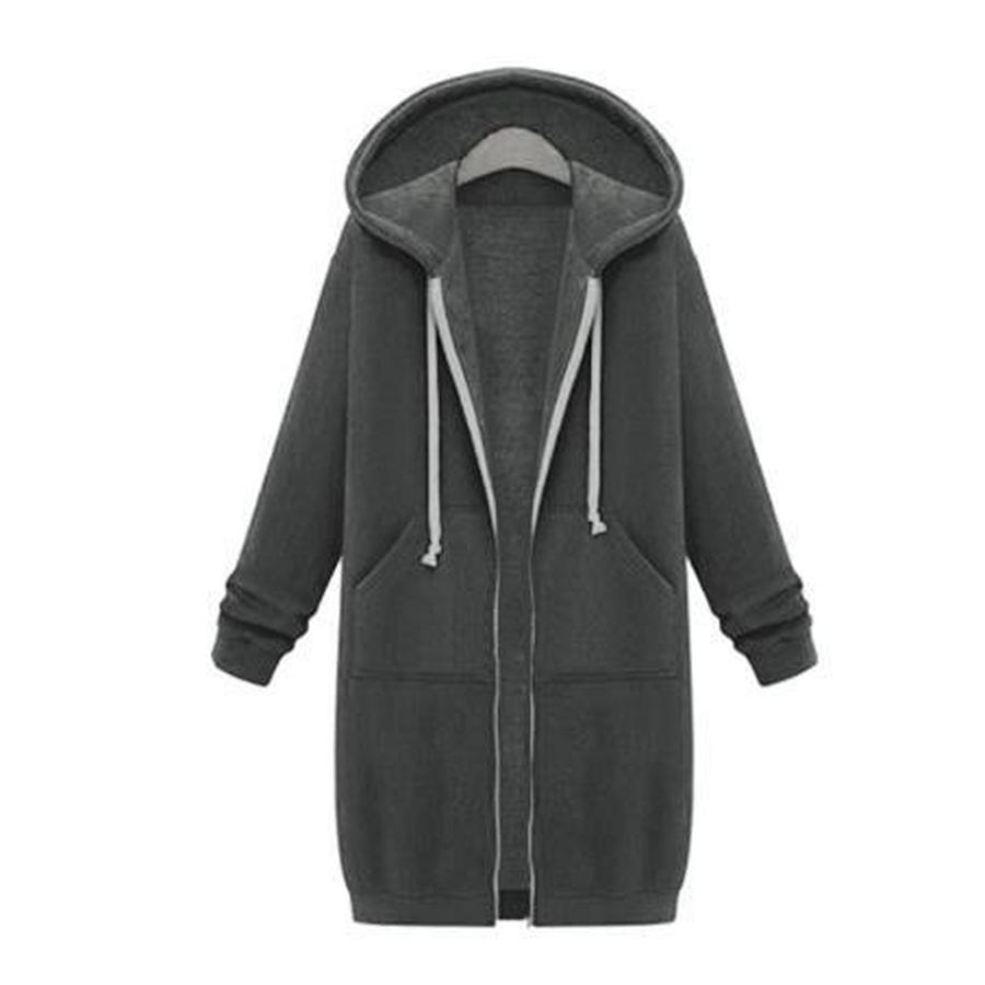 Fall Winter Women's Sweatshirt Long Sleeve Hoodie Coat