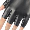 Leather Half-finger Gloves Men's and Women's Four-season Dancing Riding Fingerless Fingers Fingerless Half-hand