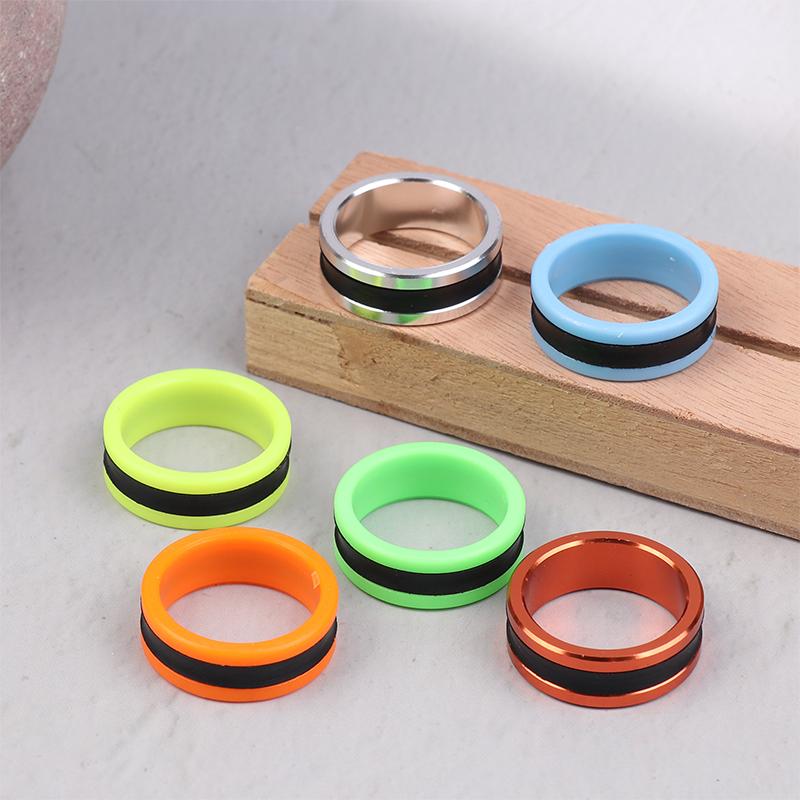 1/2Pcs Fishing Line Puller Anti-Slip Rubber Ring Portable Line Pull Loop Aluminum Alloy Fishing Tackle Tool Fishing Equipment