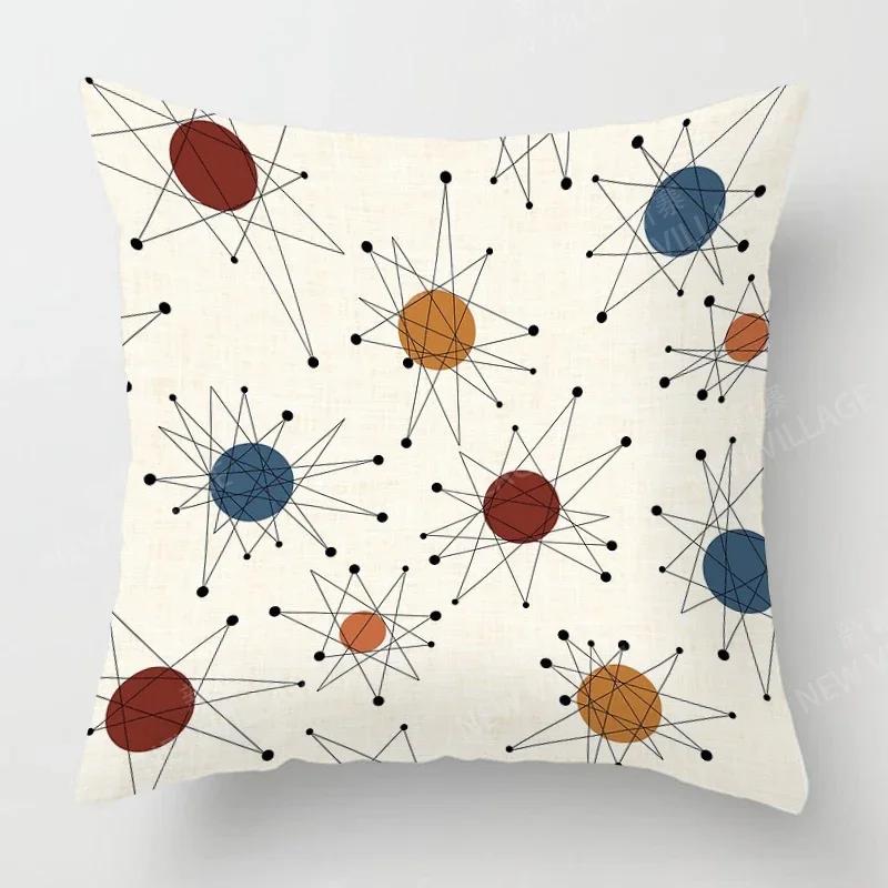 Nordic Fall Home Decor Autumn Throw Pillow Case Sofa Cushion Cover Modern 45x45cm 45*45 50x50 60x60cm 40*40 40x40 Geometry 60*60