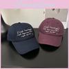 Simple Solid Color Letter Embroidery Women Casual Sunshade Baseball Caps For Casual Outdoor Wear