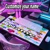 Custom Name Personalized Sprunki Game Pattern Mousepad, Laptop PC Desk Mat, Decorative Desk Mat for Home Keyboard Pad Gift