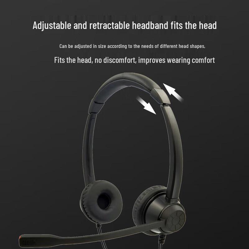 Yijiatong Call Center Headset with RJ9 Connector (CN Version)