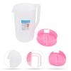 Jarra de Agua de 2500 ml Libre de BPA con Marcas de Medición Jarra para Nevera y Viaje para Té Helado Café Jugos Bebidas Uso en Casa