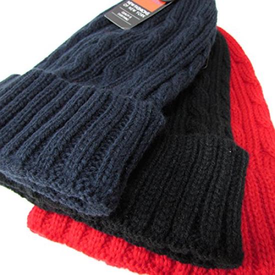 NEWHATTAN Cable Watch Cap (Used) (Black)