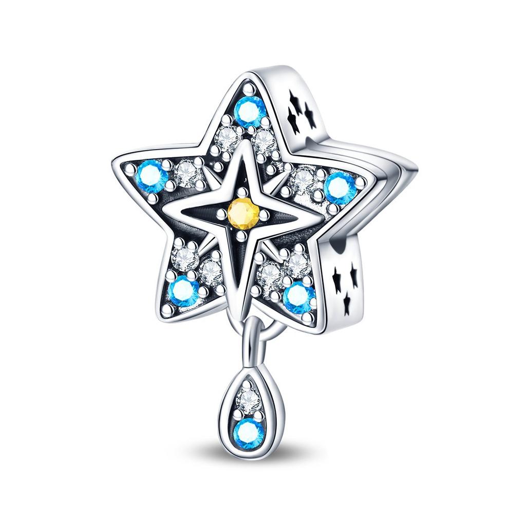 S925 Silver DIY Bracelet Charms Tarot Theme Sun Moon Stars Pendants Beads Kit