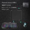 Uniraku Keyboard and Mouse Adapter for Supports Wired and Ideal for and RTS Control Character Movement with the Keyboard and Control the Scope with