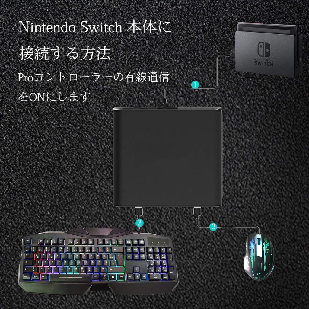 Uniraku Keyboard and Mouse Adapter for Supports Wired and Ideal for and RTS Control Character Movement with the Keyboard and Control the Scope with