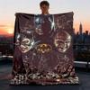 1pc Batman Outdoor Flannel Throw Blanket Soft, Lightweight & Warm for Sofa, Office Chair, Camping & Travel Durable Polyester Fabric