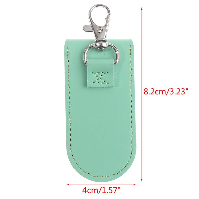 Pouch Bag Case Protective Leather With Keychain For Usb Flash Drive Memory Stick