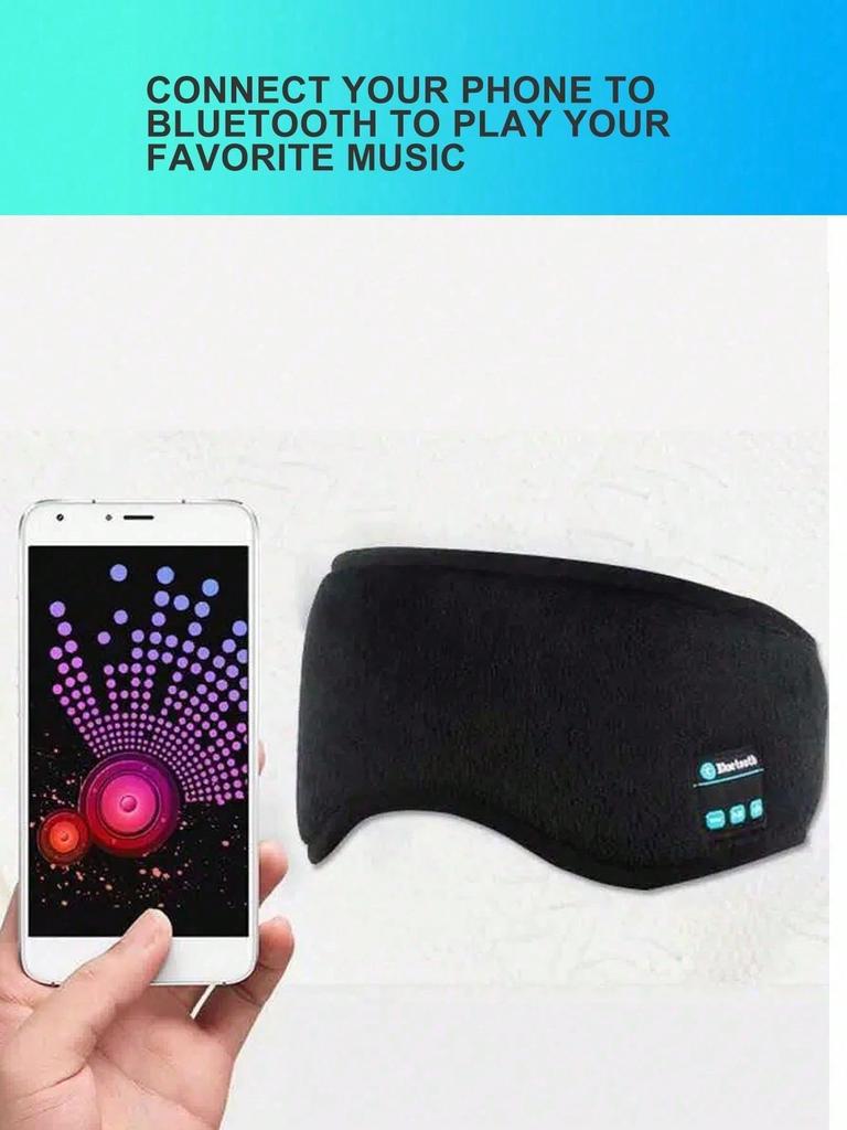 Wireless 5.3 Sleep Headphones: Wireless Music Eye Mask For Travel And Sleep - Battery Powered, Breathable, And Light Blocking