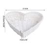 Chic Heart Shape Basket Stackable Paper Rope Fruit Plate Portable Woven Storage Basket  Party