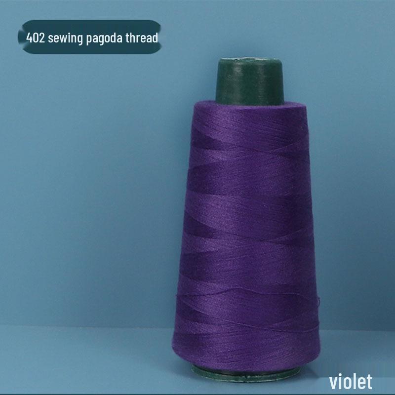 402 Polyester Thread: Black & White Sewing Thread for Hand Needlework and Household Sewing Machines