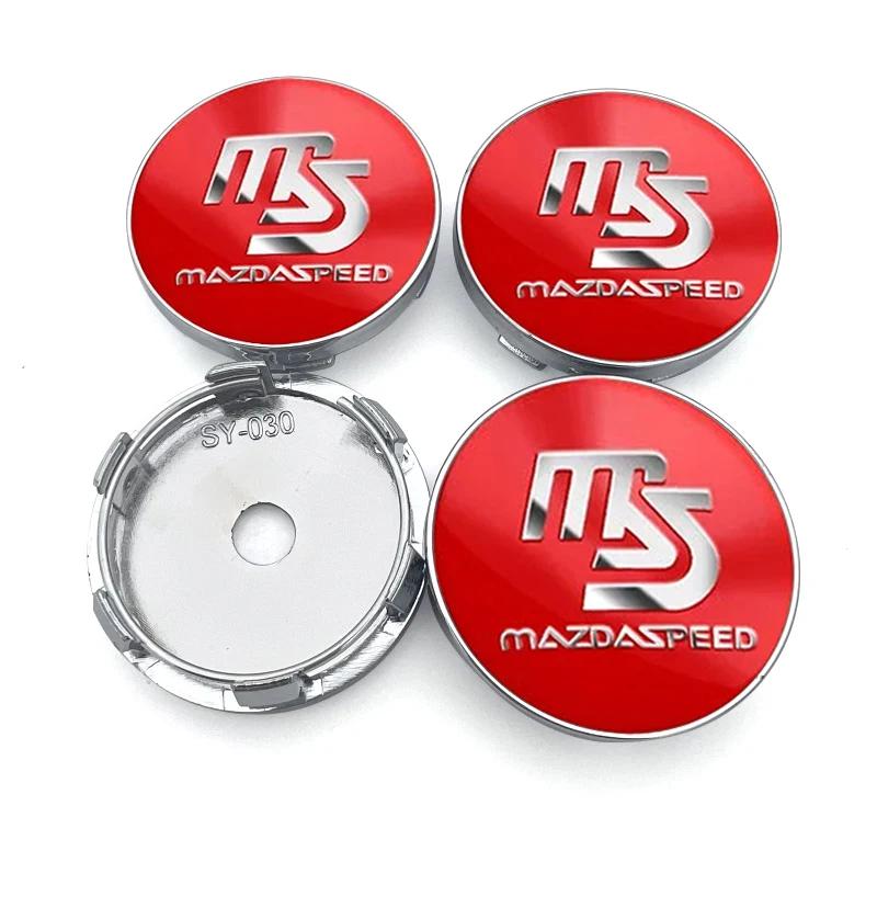 

4pcs 60mm Car Wheel Center Hub Cap Rim Emblem Cover Stickers For Mazda 3 6 CX5 2 CX3 CX9 MX5 RX8 Axela 5 323 626 Demio Atenza MS