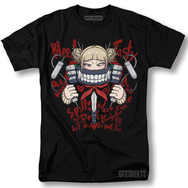 

Футболка Химико Тога Моя Геройская Академия Футболка Аниме Косплей Манга Футболка 4XL