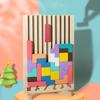 3D Holzpuzzle, Bausteine, Puzzlespiel, Logik-Trainingspuzzle Spielzeug für Babys, Interaktive Spiele für Eltern und Kinder