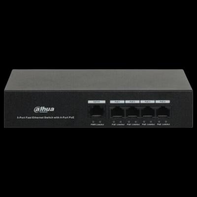 Dahua 5-Port 100Mbps PoE Network Switch CN Plug (adapter Included)
