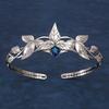 Elegant Vintage Alloy Crown Tiaras Forehead Ornaments Rhinestone Leaves Crystal Tiara Hair Jewelry Bridal Headband Birthday Gift