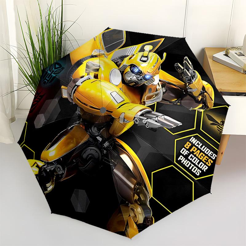 

Transformers, Bumblebee Automatic Opening and Closing, 8 rib Structure Portable Umbrella, Suitable for Men and Women in All Seasons Perfect