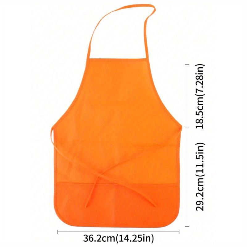 

Colorful Apron Dress For Art Painting, With Pocket For Brushes And Misc. Orange разноцветный