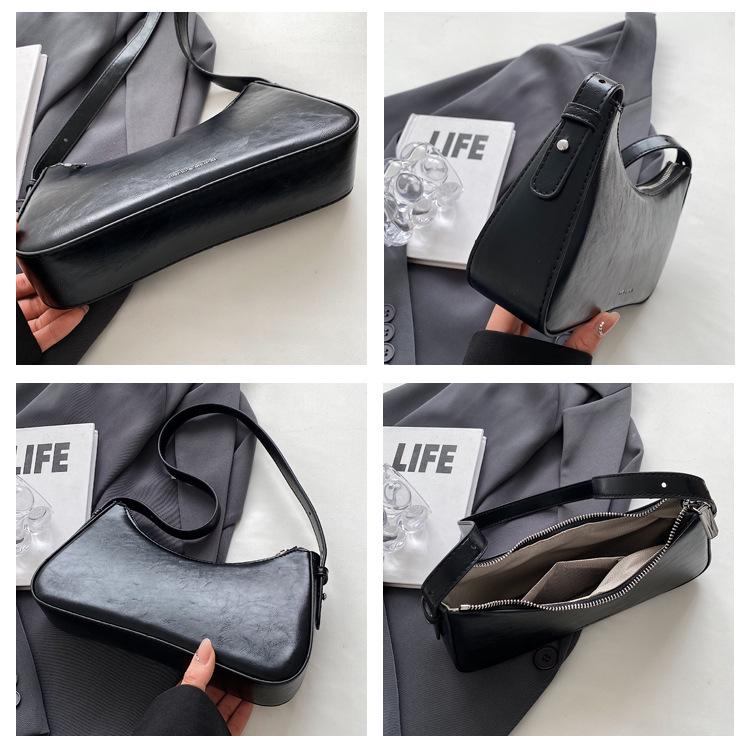 Women's 2025 Niche Design One-Shoulder Underarm Bag – Fashionable Small Square Bag with High-End Appeal
