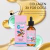 Kollagen-Tropfen-Nahrungsergänzungsmittel für Hunde 60ml Flüssigkeit Verbessert Haut Gesunde Fell Glanz Gelenkflexibilität Und Reparatur