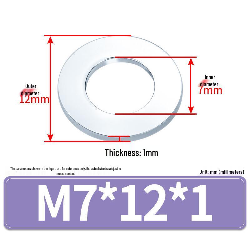 Extra Large Galvanized Metal Flat Washer (Sizes M1.6-M14)