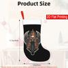 Christmas Decoration Fireplace Hanging Stocking One Piece, Winged Skeleton Design - Patterned Christmas Socks,