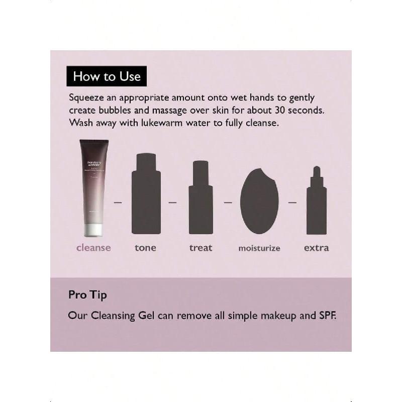 HaruHaru Wonder Black Rice Moisture 5.5 Mjuk Rengöringsgel 100ml Fermenterat Svart Ris Ansiktstvätt Skumrengöring