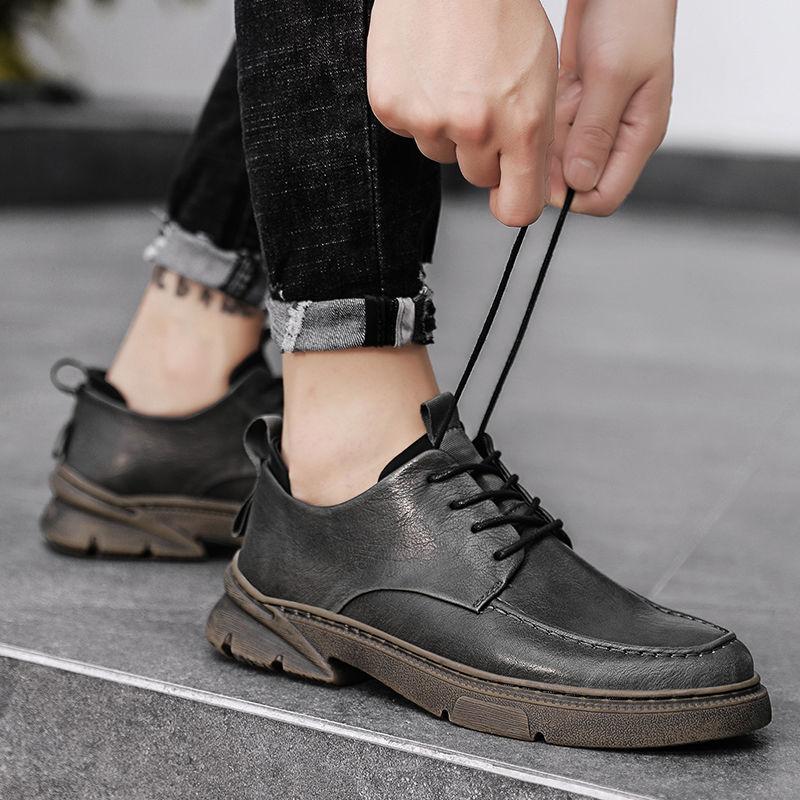 Ανδρικά Νέα Ανοιξιάτικα και Φθινοπωρινά Καθημερινά Παπούτσια από Γνήσιο Δέρμα