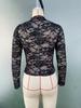 Elegant Long Sleeve Rose Lace Hollow Top - Women's French Design 2025