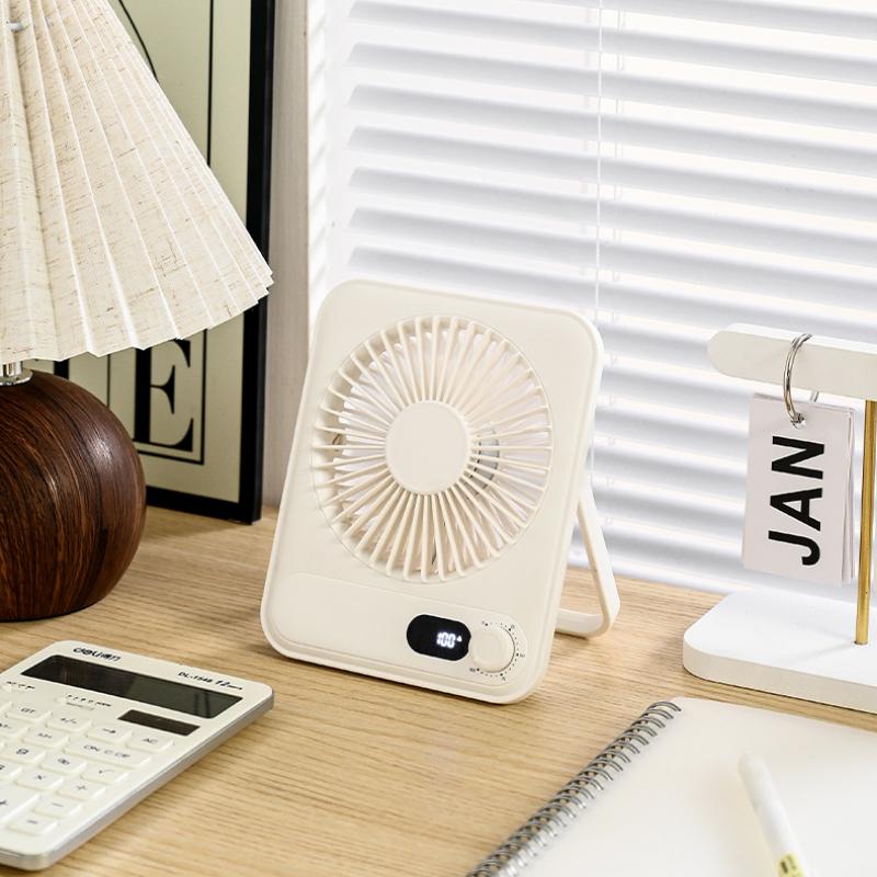 Desk Fan Portable USB Rechargeable Fan 180 Tilt Folding Personal Fan With Power Display 5 Speeds Ultra Quiet Table Fans Hot 2025