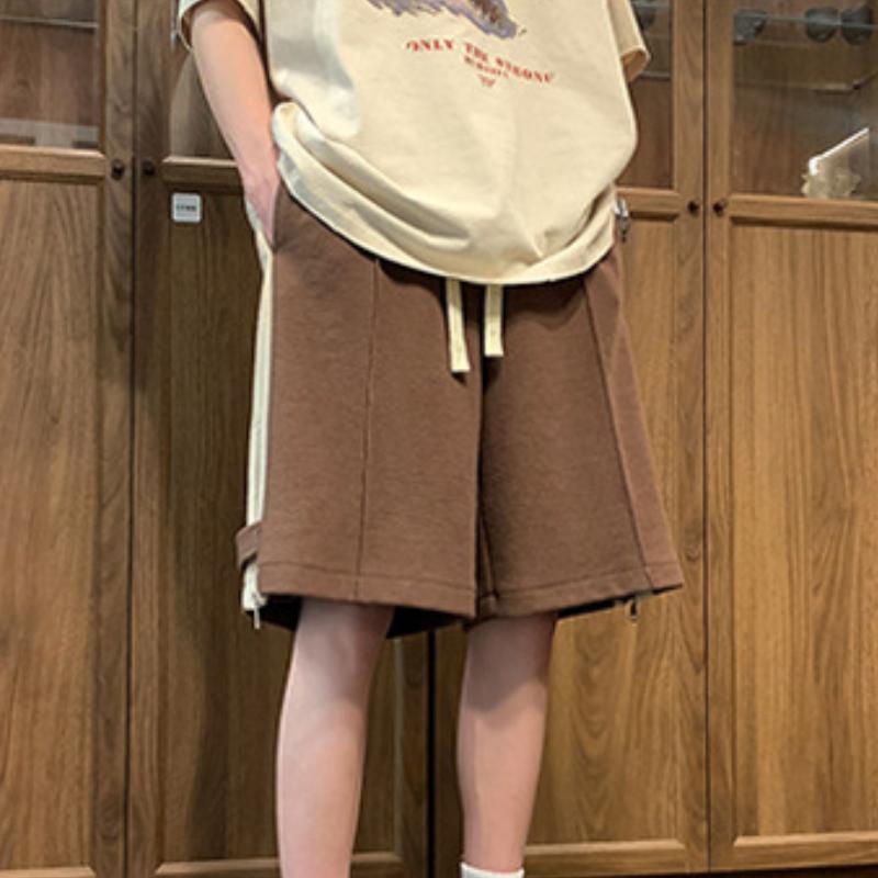 Мужские летние шорты-карго Ретро однотонные функциональные однотонные модные свободные — фото 6